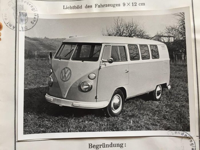 Vw Split Window Bus Typ 2 21 Baujahr 1957 Original