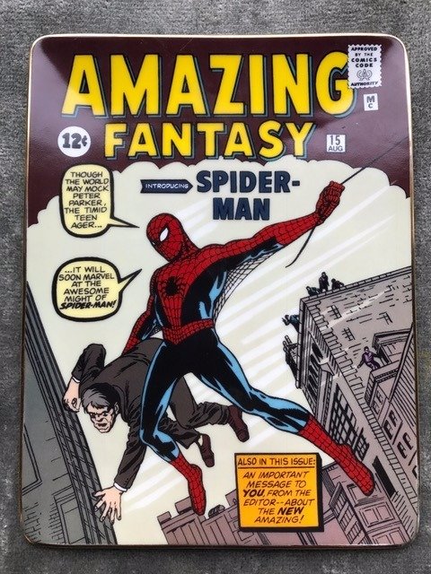 Franklin Mint - Plate - Amazing Fantasy # 15 introducing Spider-Man - (1998)