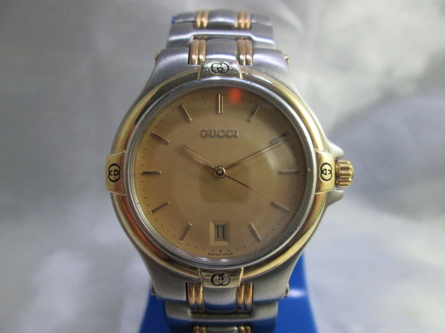GUCCI 9040M – 18k Gold Plated & Steel Gent's wristwatch –  ca.1990/2000s