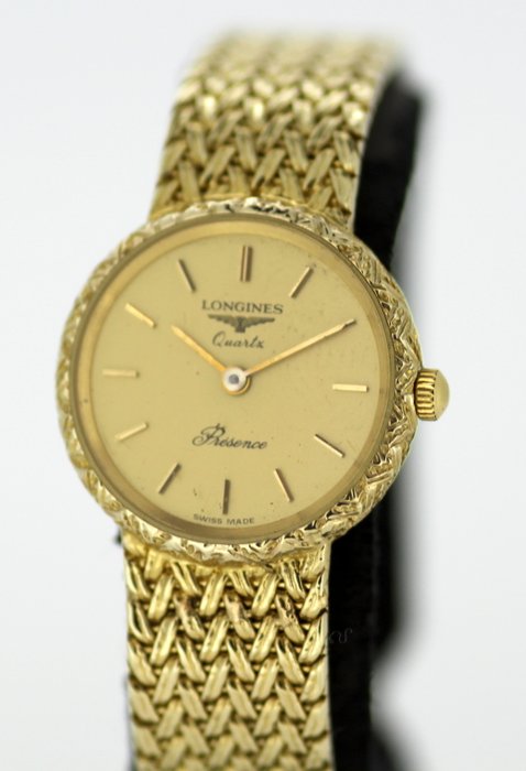 Longines Presence, 9K Solid Gold Ladies  Wristwatch 