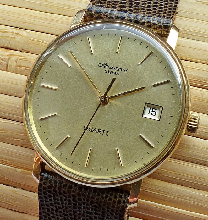 DYNASTY SWISS with date -- men's wristwatch from the 1990s