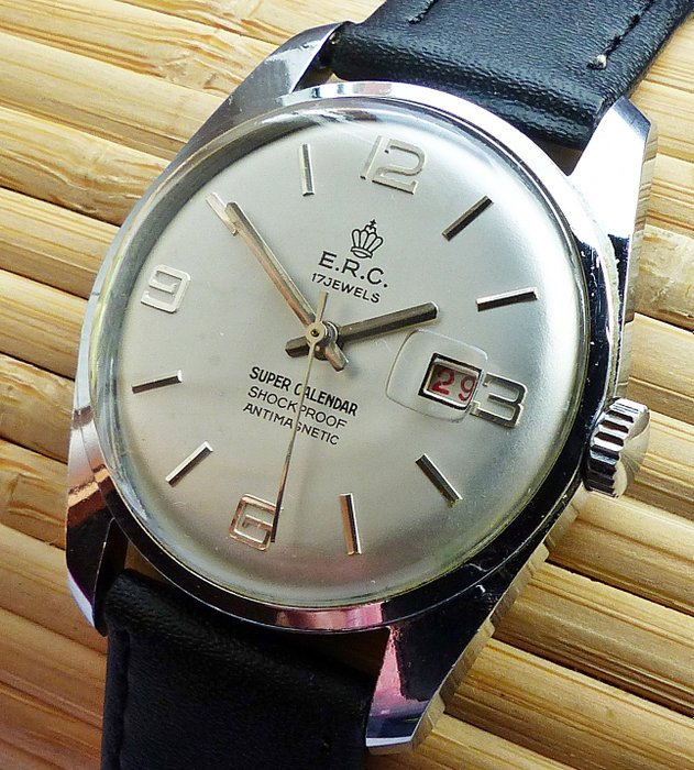 ERC Super Calendar 17 Jewels -- men's wristwatch from the 70s
