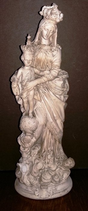 Notre Dame de Victoires - Statue carved in sea foam - 1800