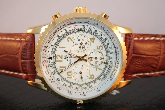 Kronen & Sohne Aviator "Gold Brown" – Men's wristwatch
