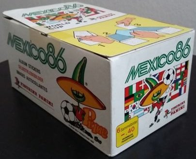 Panini - World Cup Mexico 1986 - Box originale sigillato con 100 pacchetti.