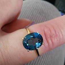 Mined In Brazil London Blue Topaz 8.12 CT 2.75 MM Round