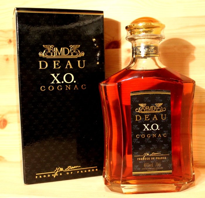 Deau X.O. Cognac - Old Style, 700ml/70cl, 40%vol, old original bottling incl. Original Box