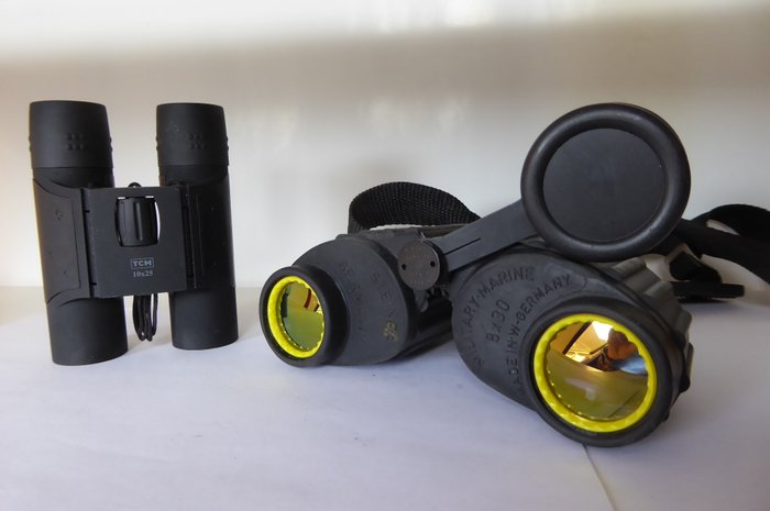 Steiner 8x30 Safari Military-Marine binoculars and TCM 10x25 binoculars