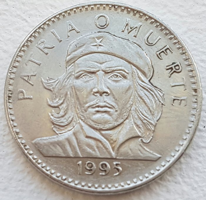 CUBA – 1995 Che Guevara 3 Pesos – "PATRIA O MUERTE" coin