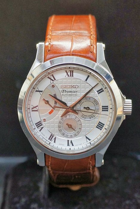 Seiko Premier Automatic, Heren horloge, Ref nr.6R20-00A0.