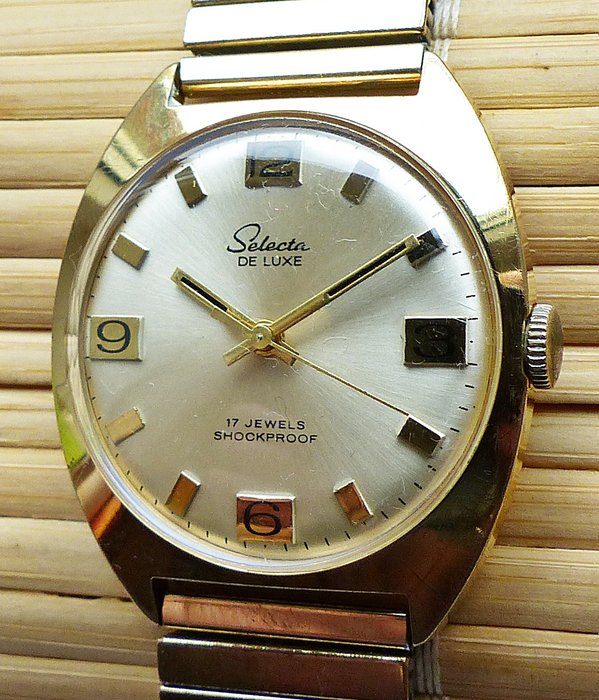 SELECTA de LUXE 17 jewels – men's wristwatch from the 1970s