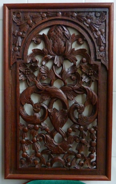 Antique wood carving panel – Japara – Java – Indonesia 