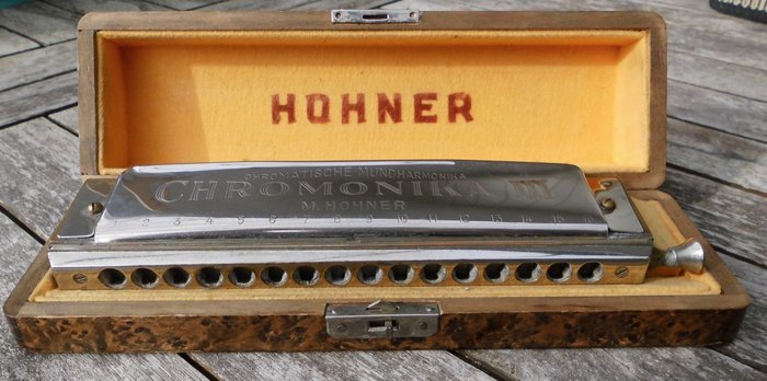 Vintage 1960s M. Hohner Chromonika III Chromonica 64 Model 280 C - in