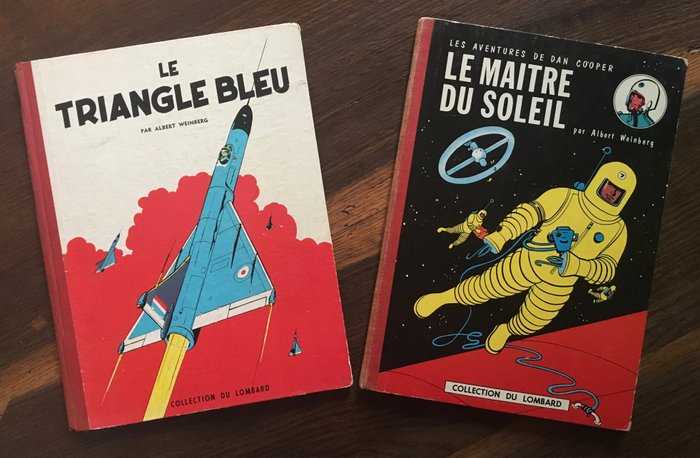 Dan Cooper T1 + T2 - Le Triangle bleu + Le Maître du Soleil - 2x C - EO française (1957/1958)