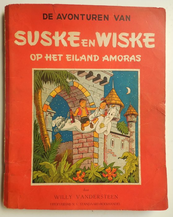 Suske en wiske RV-01 - Op het eiland Amoras - sc - 1e druk (1947)