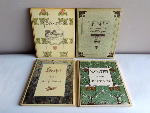 Jac. P. Thijsse (1865-1945) - Set Verkade albums: Lente, Zomer, Herfst en Winter - 4 volumes - 1975