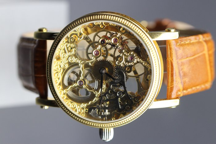 Yves Camani YC1021-B skeleton automatic - men's wristwatch - never worn (display model)