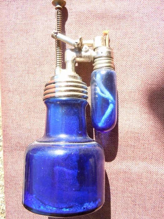 Lighter Luminus 1870 with alcohol and electric ignition, glass (for museums and collectors)