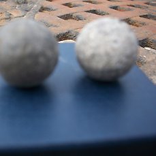 Flintlock Double Musket Balls from 1758  HMS Invincible ShipWreck 