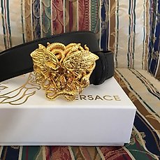 versace medusa snake belt