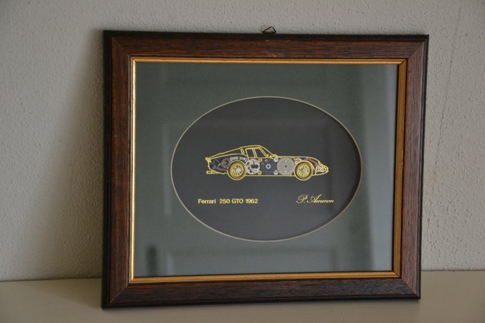 Ferrari - Artwork by P. Ammon - 25 x 30 cm