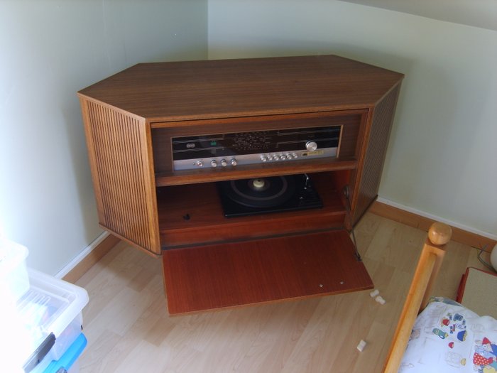 Designer Unknown Vintage Wooden Stereo Corner Cabinet Catawiki