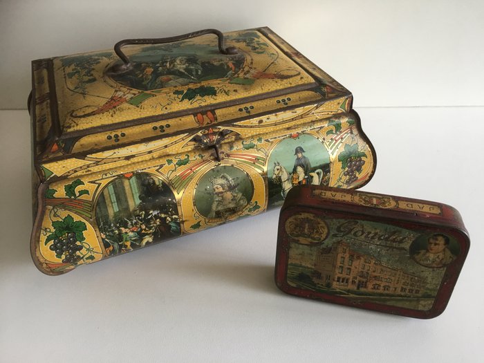2 pieces of antique Napoleon tins - Wed. J. Bekkers & Zoon Dordrecht - early 1900s