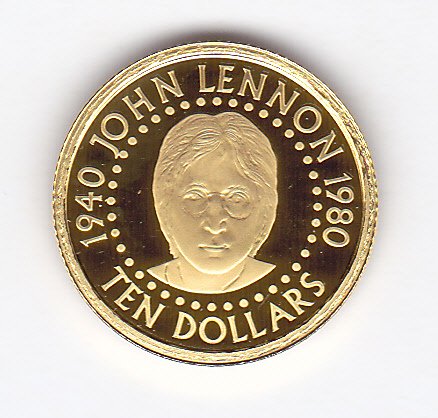 Solomon Islands. 10 Dollars 2005 John Lennon