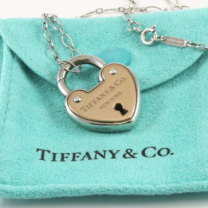 tiffany heart padlock necklace