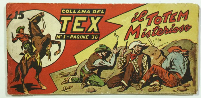 Collana del Tex no. 1 "Il Totem Misterioso" - the very first issue! - (1948)