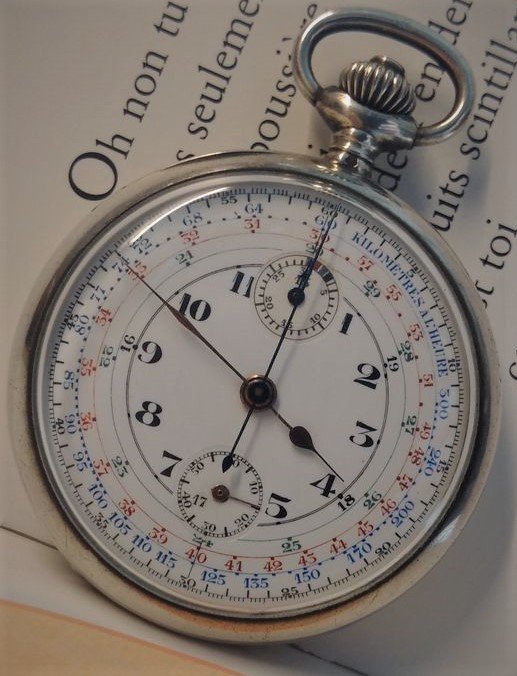 Valjoux chronograph pocket watch – Men's pocket watch – 1900–1909
