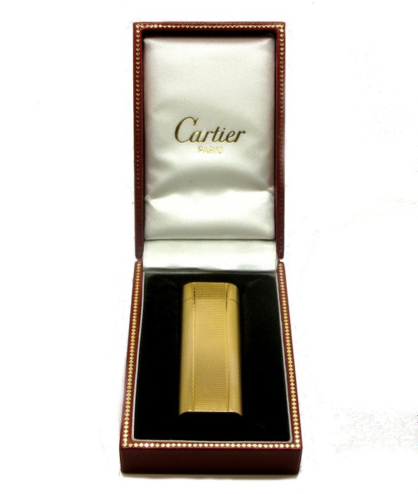 Vintage Cartier cigarette lighter Plorgalva from the 70s, 20 micron gold plated