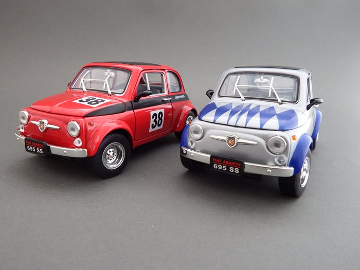 fiat 500 Details about   Fiat abarth 695ss with figurines 1/18 road signature- 							 							show original title 