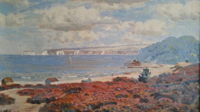 Arthur de Tivoli (1891-1961) - Seascape cliffs