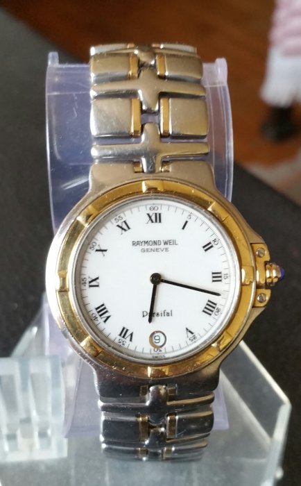 Raymond Weil Parsifal 9190 –  Unisex Bicolour Wristwatch – Steel and gold