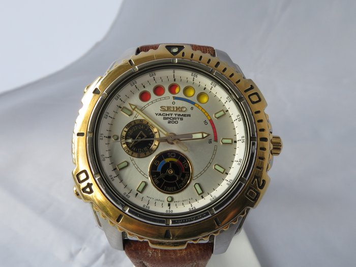 Seiko Yacht Timer Sports 200 (ref.: 6m37-6010 ) – men's watch, 1995.