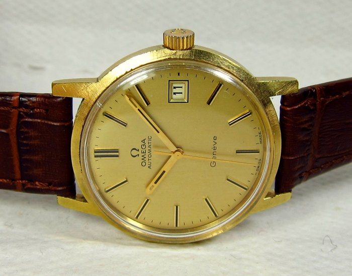 omega gold watch 1970