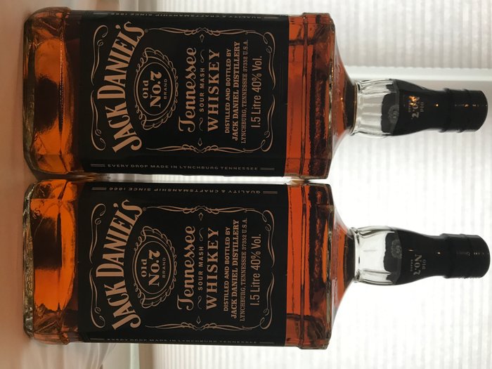 2 bottles - Jack Daniel's Old No 7 - 1.5 Liter - Catawiki
