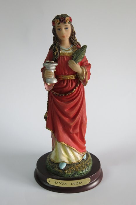 Religious figurine in marfinite - Santa Luzia, Portugal , Sec end XX