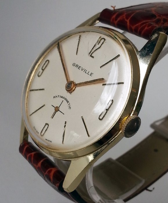 Greville men's watch with beautiful 1960s styling.