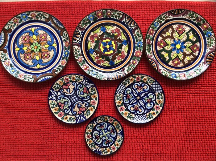 Pascual Zorrilla, hand painted plates
