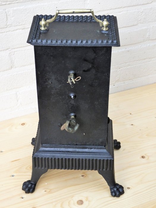 Cast iron spit with clock work - France - ca. 1890