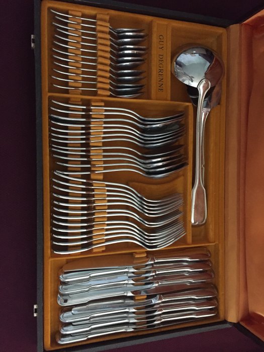 Guy DEGRENNE - 50 piece silverware set