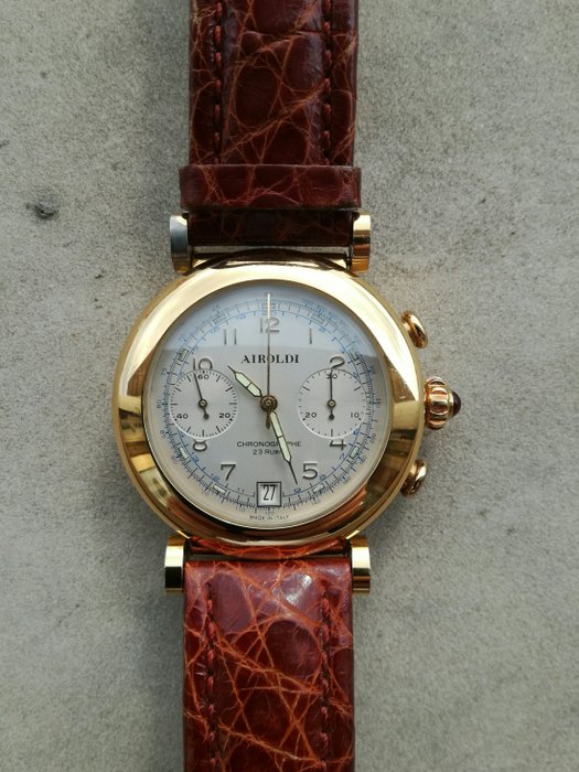 Airoldi – men's chronograph watch with date – from the '80s