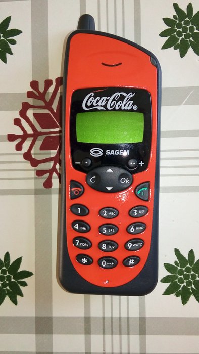 Coca cola mobile phone Sagem -second half of the 20th century