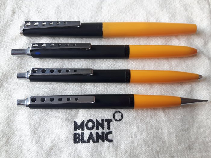 Montblanc Carrera quartet set - fountain pen, ballpoint pen, mechanical pencil and four-colour pen