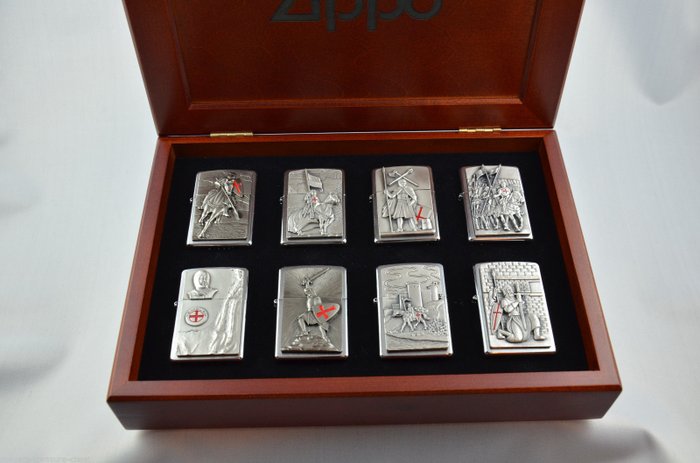 Zippo lighters Crusader edition awesome - the complete edition - all 8 lighters