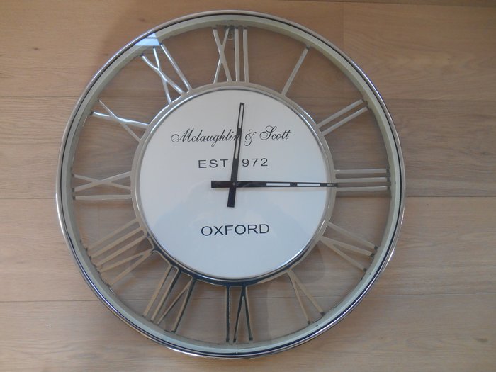 large 'McLaughlin & Scott Oxford' railway clock, late 20th century