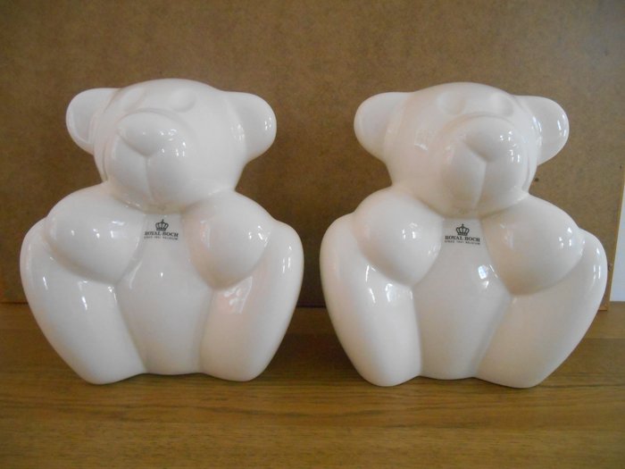 Rik Delrue - Royal Boch - Images of bears (2) - Porcelain