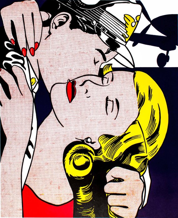 ROY LICHTENSTEIN KISS II 1962 Kunst-Postkarte 